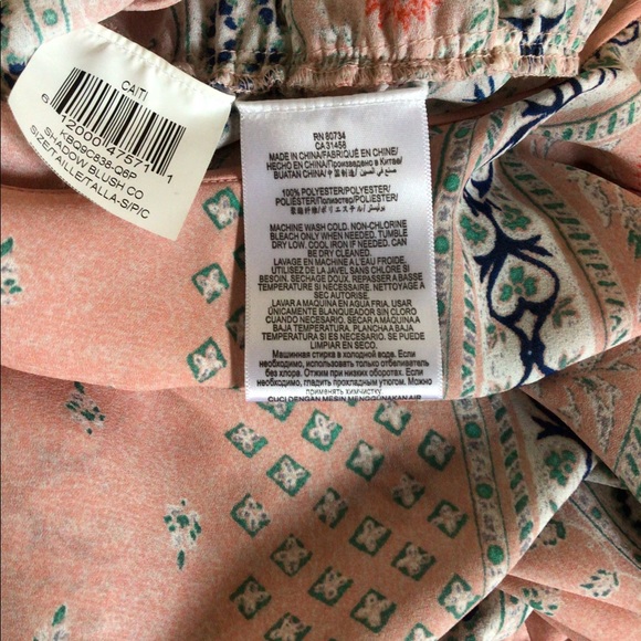 BCBG Maxazria Pink Aztec Print Romper Small - Picture 5 of 7